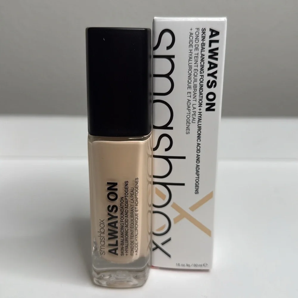Smashbox F20-N Always On Skin-Balancing Foundation w/ Hyaluronic Acid Adaptogens